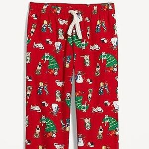 Old Navy Womens XXXL Holiday Pets Dogs Cats Flannel Pajama Pants Christmas Cozy